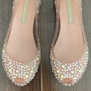 Melissa Swarvoski Crystal Flats
